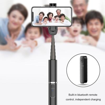 Portable bluetooth selfie stick